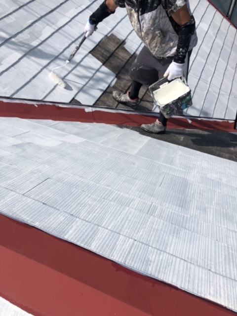 大阪狭山市　戸建て　屋根塗装工事